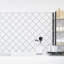 Aarica Spanish Retro White  Square Glossy 3D Tile Stickers 15 x 15cm