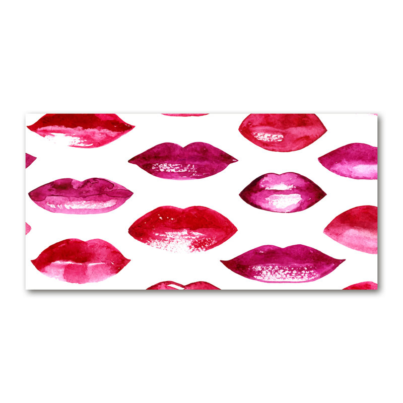 Red Lips - Wrapped Canvas Print
