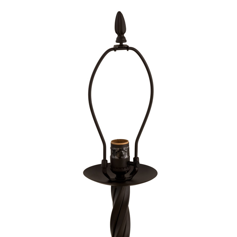 Rustic Lodge 58'' Bronze and Dark Walnut Traditional Floor Lamp