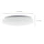 Plafonnier encastré rond 1 lumière DEL sélectionnable-310603962