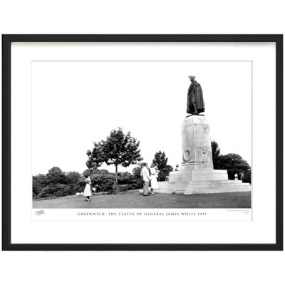 Greenwich, The Statue Of General James Wolfe 1951 by Francis Frith - Single Picture Frame Print