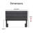Serta Palisades Upholstered Padded Headboard, Adjustable Height Frame, Modern Tufted Design, Soft Linen-Textured Fabric-30956577-30956582