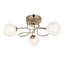 Pankow Glass Semi Flush Mount-70657120