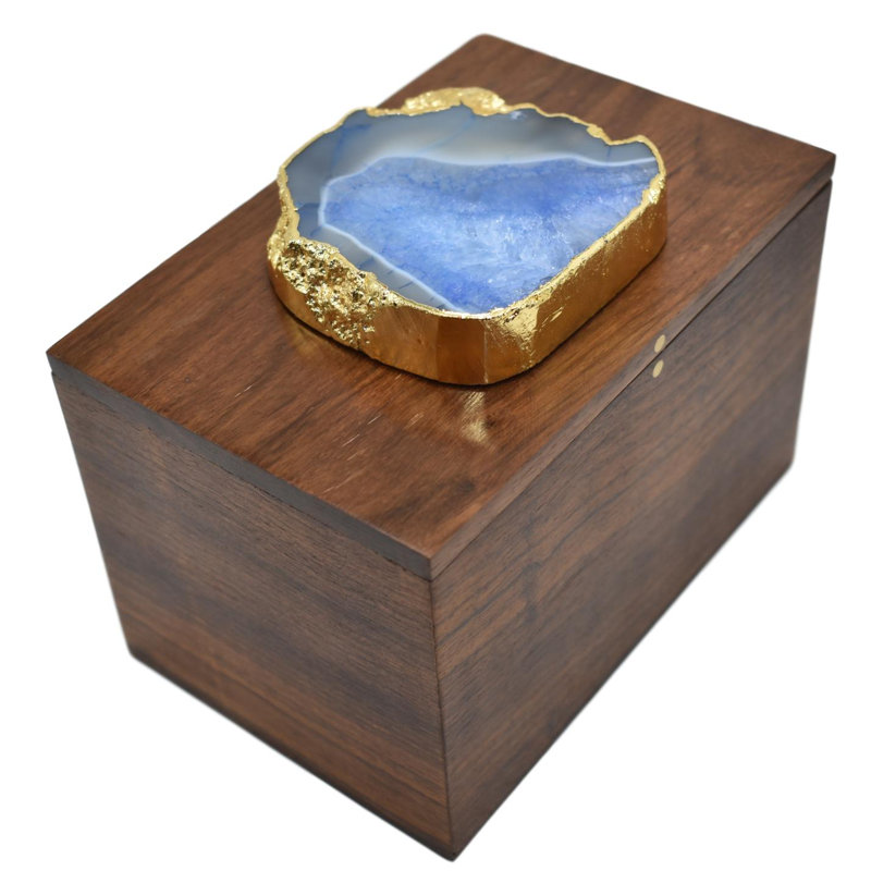 Boîte à bijoux en bois, H 4 po x l 6 po x P 6 po
