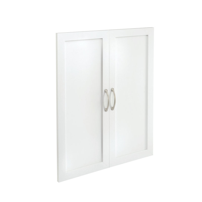 SuiteSymphony 24.92" W Traditional Door Pair Kit, Pure White