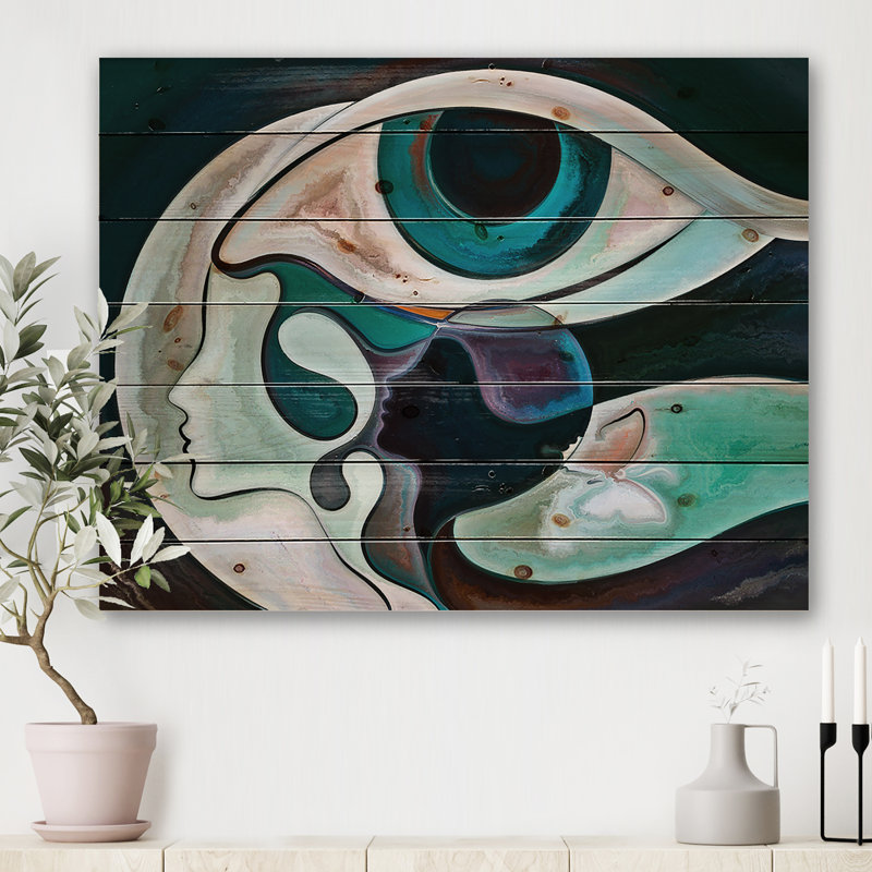 «The Mind's Eye I», reproduction d'art sur bois sans cadre, H 36 po x l 46 po x P 1,5 po