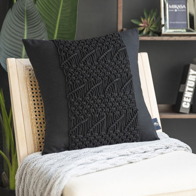 Abstract Cotton Throw Pillow