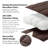 Southshore Fine Linens Vilano Down Alternative Comforter, 240 GSM Double-Brushed Microfiber Oversized All-Season Comforter with Box Stitching, Piped Edges and Corner Tabs, Full/Queen, Chocolate Brown-420232239-420232233