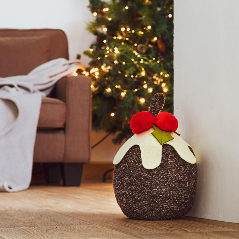 Nicola Spring - Christmas Door Stops - 19 x 28cm - Pudding