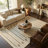 Rug Branch Axis 8' x 10' (7'10" x 10') Beige/Brown Geometric Indoor Area Rug, Contemporary, Low Pile, Stain-Resistant Carpet - Living Room, Bedroom, Dining Room, and Kitchen-344569591