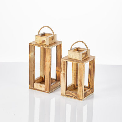 Wood Tabletop Candlestick