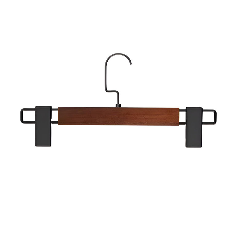 Cintres pour pantalons en bois massif - Organisateur de garde-robe spécialisé pour les pantalons et les jupes JK, 40