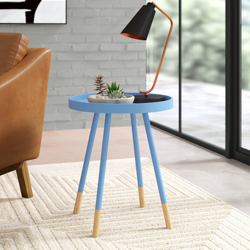 Tatum Tray Top End Table, Heritage Blue
