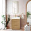 Meuble-lavabo simple 24 po Grunwald gris cendré délavé avec comptoir en pierre intégré blanc
