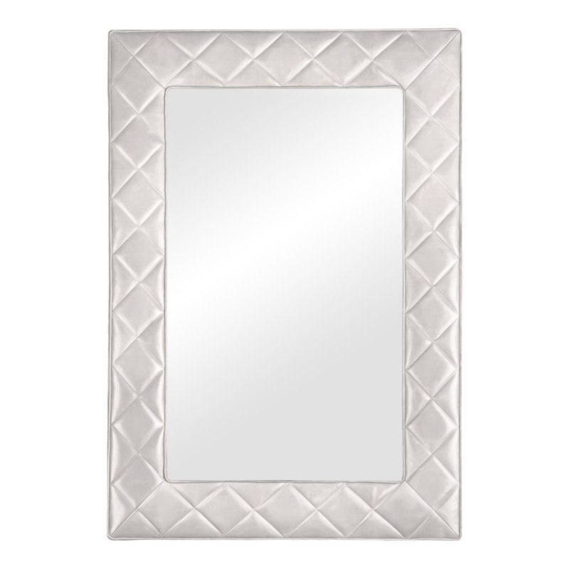 Brewster Rectangle Wall Mirror, Regent Chalk