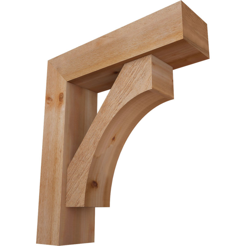 Support Westlake Block avec support décalé, 24 x 30, Cèdre rouge occidental de l 8 po (scié brut)