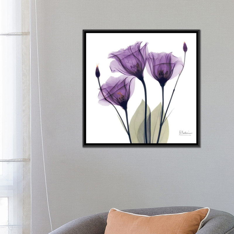 «Gentian Hope», impression sur toile, H 26 po x l 26 po x P 1,5 po, Toile tendue, Pas de tapis