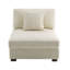 Upholstered Accent Chair with Footstool-675932311