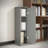 Gray 3‑Tier Corner Toilet Paper Cabinet with Tissue Opening – Modern Country Bathroom Storage-1617198527