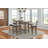 Susan Lilito 72" W Oak Bar Height Storage Table