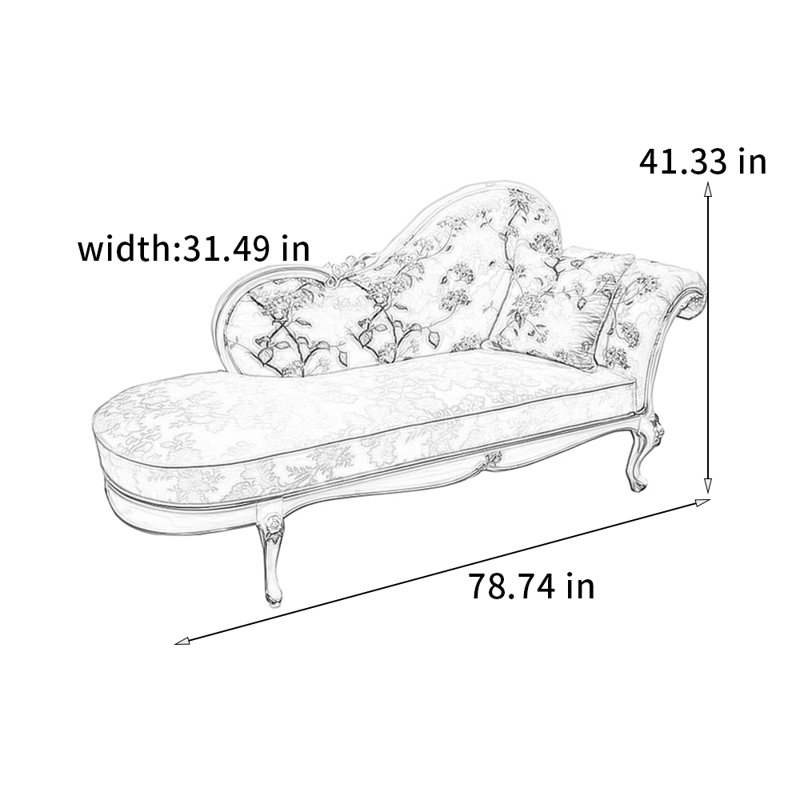 Chaise incurvée incurvée en bois massif, Orienté à droite