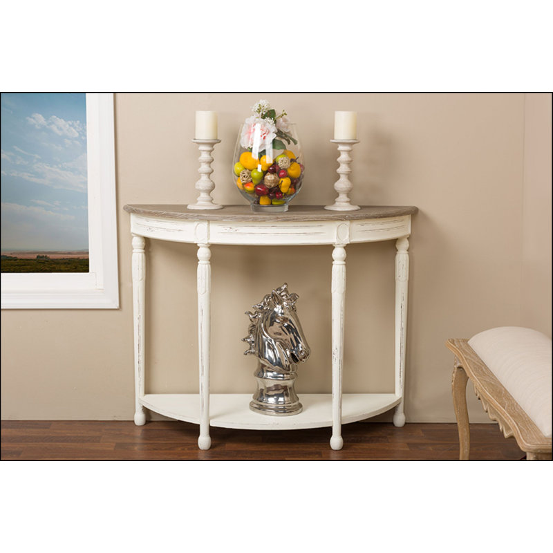 Ornellas 41.5'' Solid Wood Top Console Table