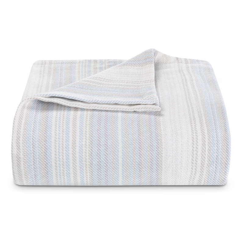 Sandy Shore Blanket, King, Pale Blue