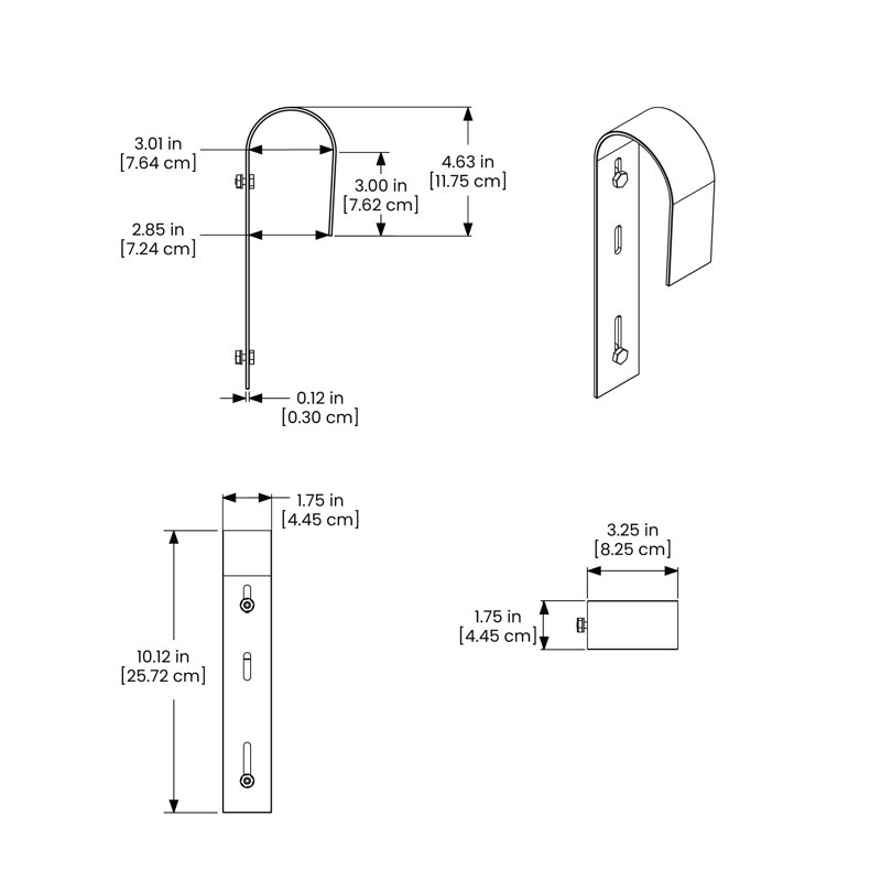 Methuli 2 Piece Bracket Set