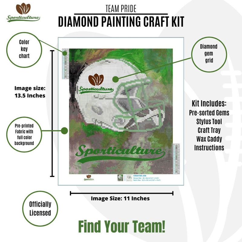 KIT DE PEINTURE DIAMANT NFL DENVER BRONCOS, NFL Denver Broncos