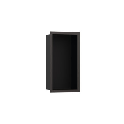 XtraStoris Individual Wall Niche Matte Black with Design Frame 15.38" x 9.5" x 4"