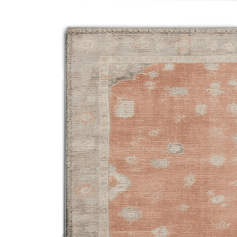 Tapis intérieur et extérieur brun Overdyed, Rectangulaire 8 pi x 10 pi
