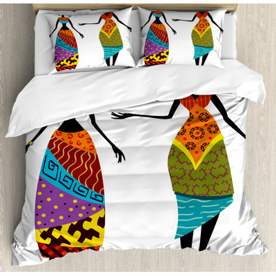 Ensemble de housse de couette africain