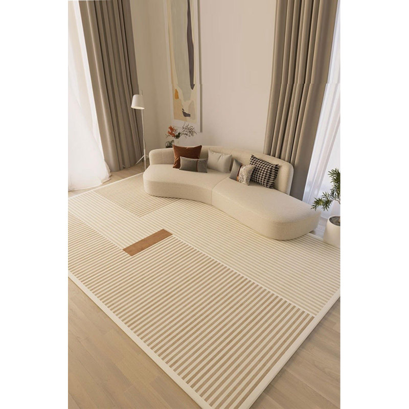 Modern Performance Washable Striped Indoor / Outdoor Rug, Runner 2'7" x 8'2"