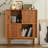 Solid Pine Wood Console Cabinet-110989066