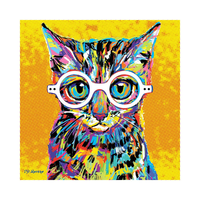 Peewee 1 Piece Wall Art on Canvas, 93.98 cm H x 93.98 cm W x 1.91 cm D, Wrapped Canvas