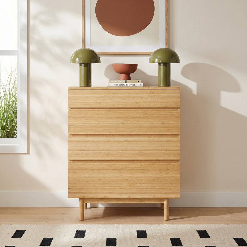 Benji Solid Wood 34 " W 4 - Drawer Dresser