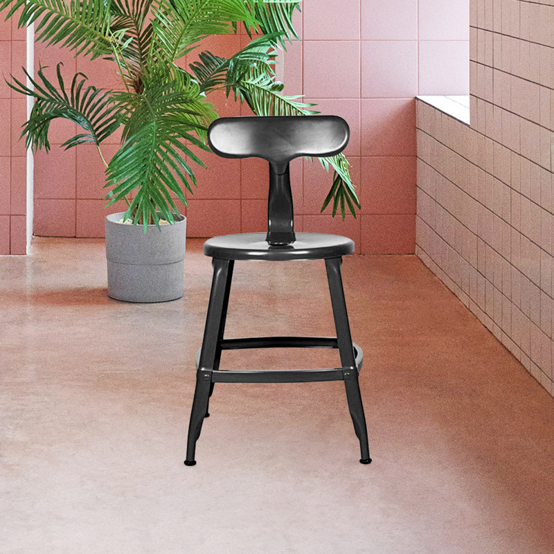 Chaise d'appoint en bronze industriel