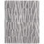 Peconic Hand Woven Wool Abstract Area Rug in Ivory/Dark Gray-1970339731