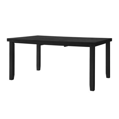 Table de salle à manger rectangulaire extensible en bois massif de 47,2 po à 62,9 po pour 4 à 6 personnes