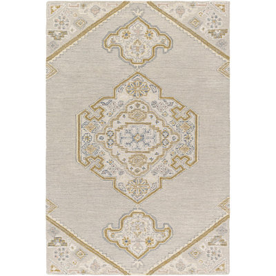 Tapis rectangulaire en laine Domph