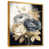 Toile avec cadre flottant or