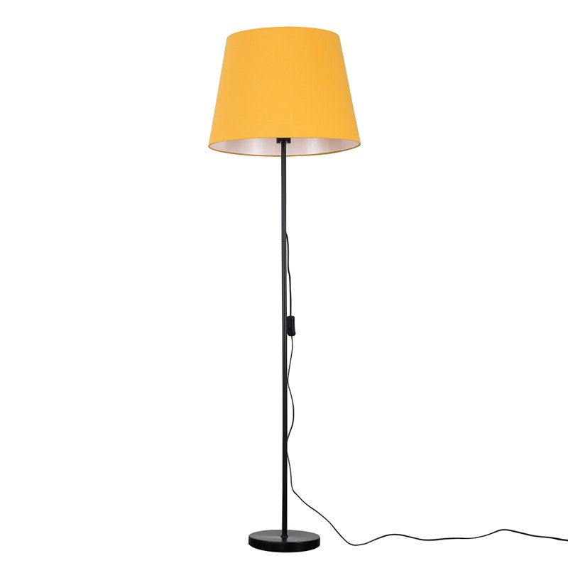 Bekbele 158cm Traditional Floor Lamp, Grey, No, Black