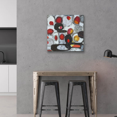  «Fruit Collage 2» par Coco Good, art mural en verre acrylique, 36 po x 36 po