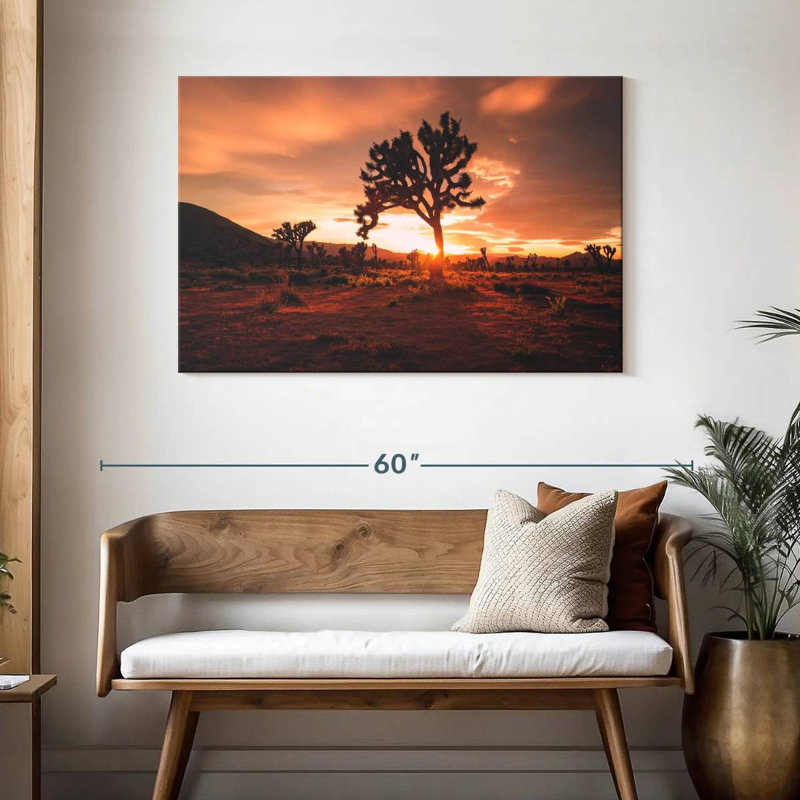 Nicci Joshua Tree Desert Sunset, H 30 po x l 45 po