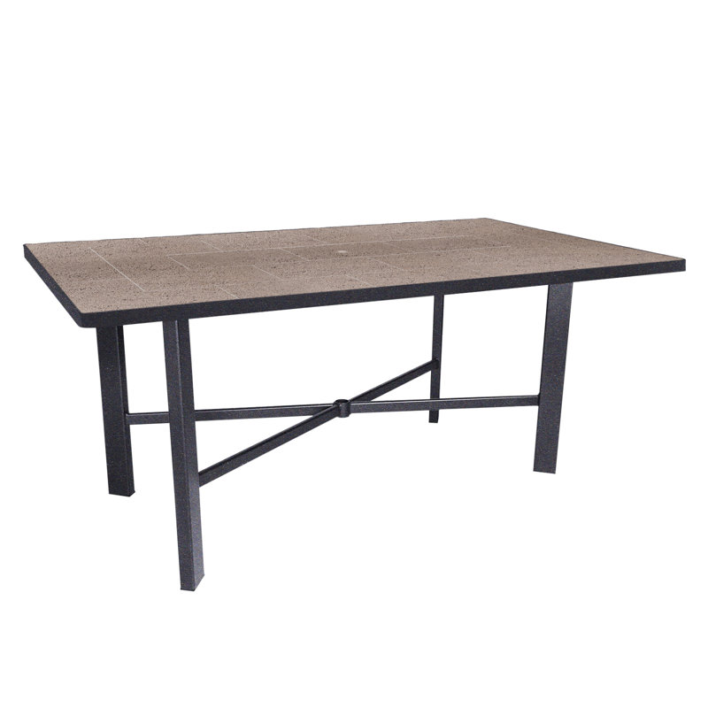 Outdoor Rectangle Dining Table, Graphite, Canyon Taupe