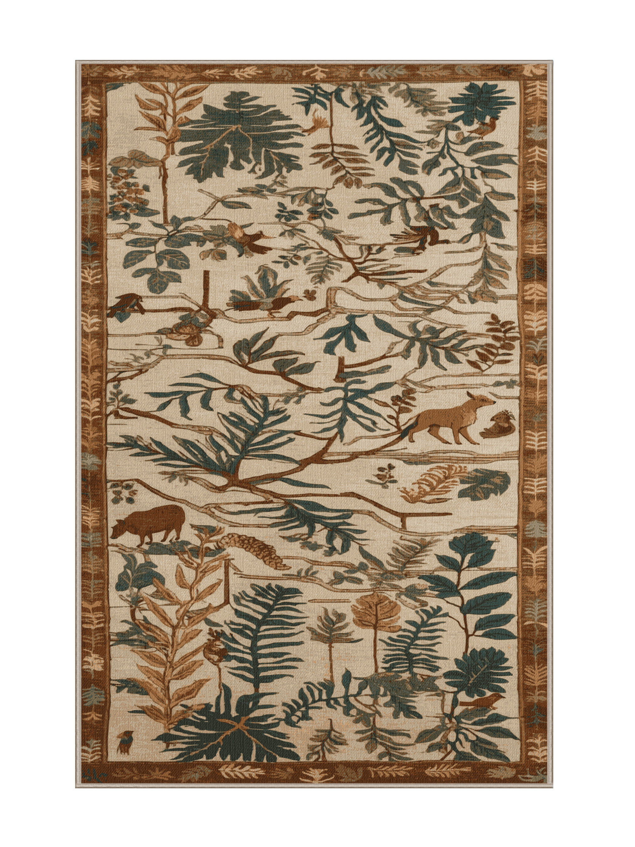 Wildon Home® Machine Washable Nature Brown Area Rug - Wayfair Canada