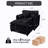 Ultimate Comfort Recliner, Soft Chenille Black Upholstered, Modern Lounge For Home