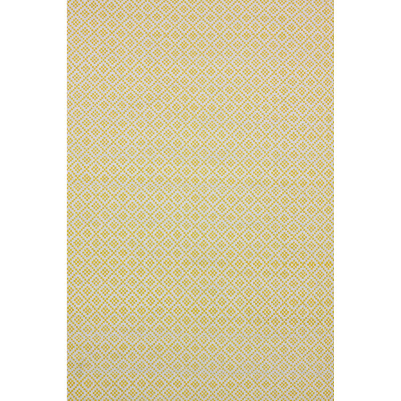 Tapis jaune / crème tissé à la main Jaswinder Ming, 8 pi x 10 pi