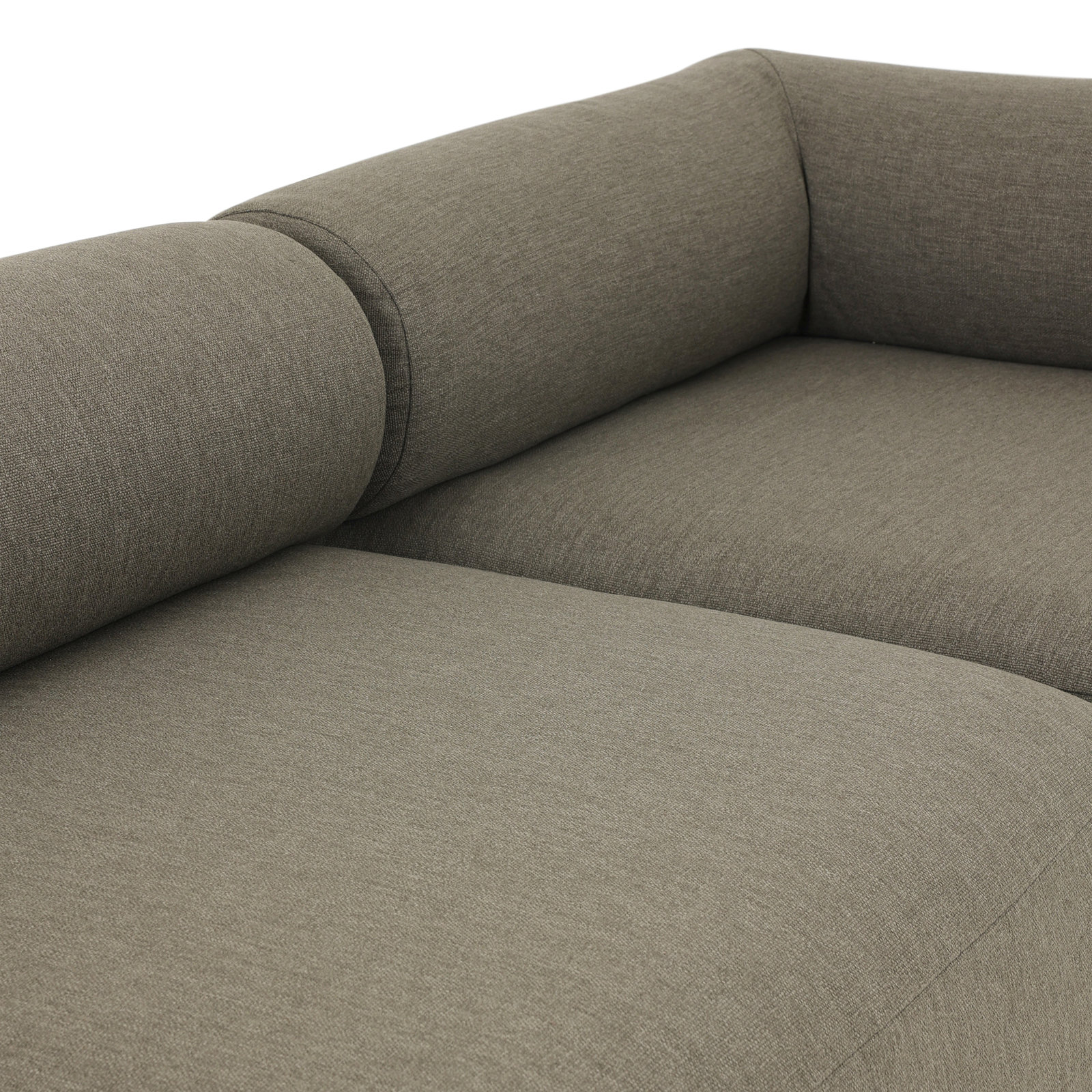 Anat Modular Upholstered Sectional, Brown Polypropylene/Olefin