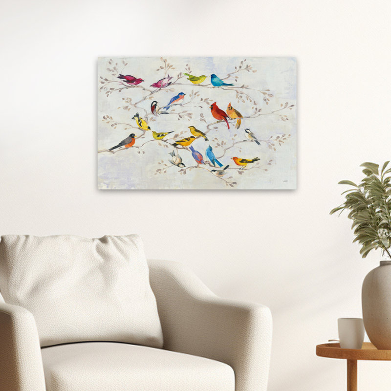 Animaux et oiseaux, un petit oiseau me l'a dit, H 16 po x l 24 po